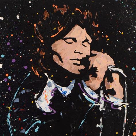 Kat Signed Jim Morrison Lizard King 30x30 Original Acrylic Painting