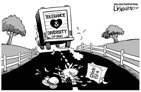 Editorial Cartoon Tolerance And Diversity Or Else The Columbian