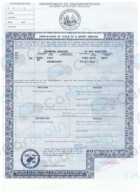 West Virginia State Vehicle Title Transfer Guide Sell My Car Now
