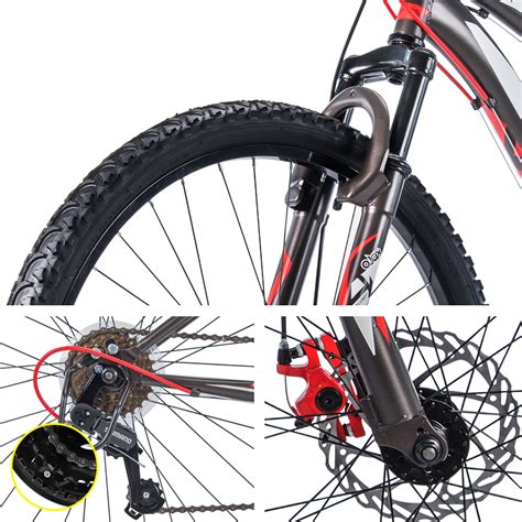 Huffy 275inch Mountain Bike Suspension Unisex Bicycle Shimano 18 Speed