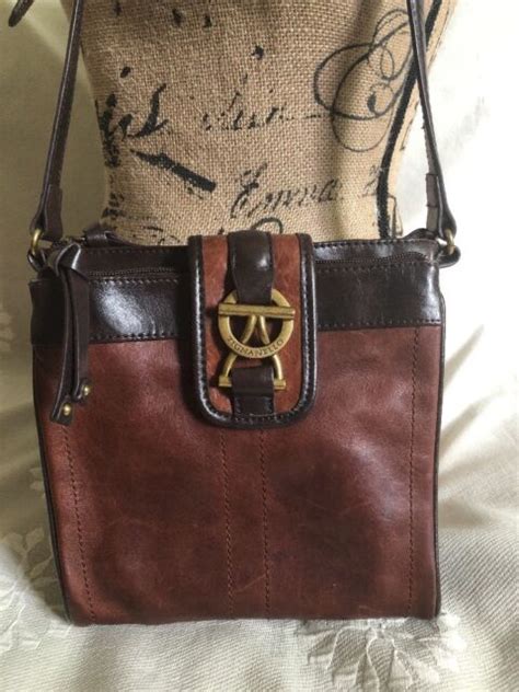 Tignanello Brown Crossbody Purse Organizer Bag Leather Shoulder Bag Ebay
