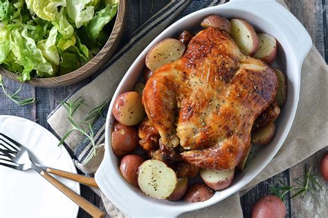 Slow Cooked Roasted Chicken - 5 Dinners In 1 Hour