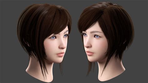 Beautiful Female Head 3d Model Realistic Cgtrader