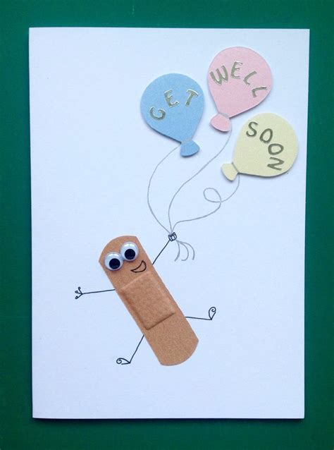 Make the cards and now you guys are ready to give it to the ill person. Child's get well soon card. Handmade cards. | Cards ...