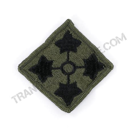 Patch 4th Infantry Division La Tranchée Militaire