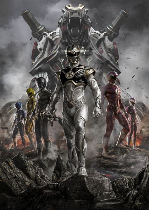 Artstation Power Rangers Personal Redesign Poster Carlos Dattoli