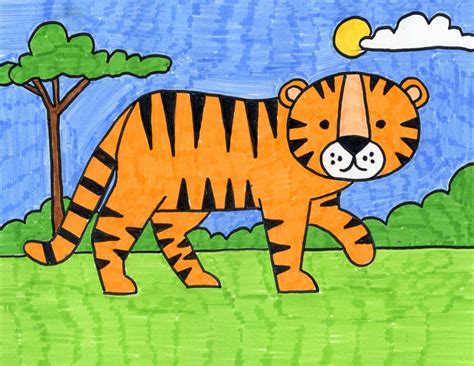 How To Draw A Tiger Art Projects For Kids Art Drawings For Kids