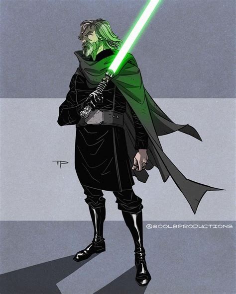 Grand Master Luke Skywalker Artwork By Michael Pasquale Star Wars