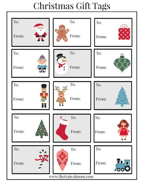 Free Printable Christmas To And From Labels