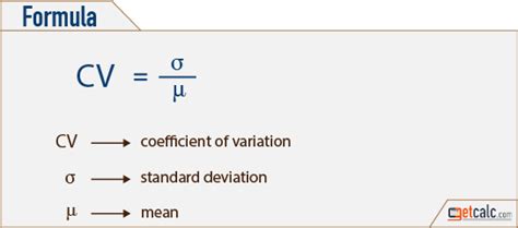 Unlike absolute measures,it can be negative. Co-efficient of Variation (CV) Calculator & Workout