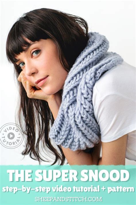 The Super Snood Pattern Sheep And Stitch Snood Pattern Chunky