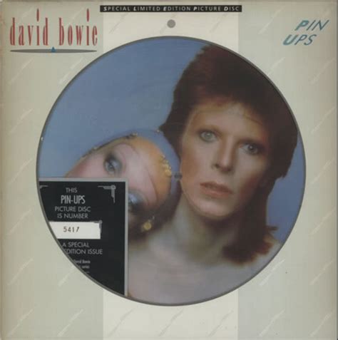 David Bowie Pin Ups Certificate Uk Picture Disc Lp —