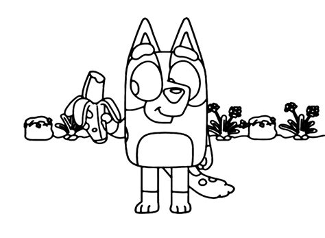Muffin Bluey Coloring Pages Bluey Coloring Pages Coloring Pages For
