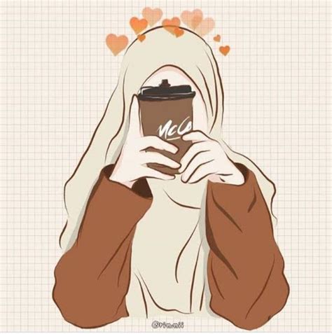 Pin By Aesthetic Lover On Hijab Girl Girls Cartoon Art Islamic