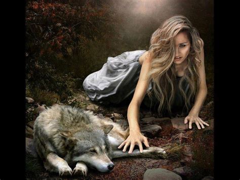 1920x1080px 1080p Free Download Woman With Wolf Arctic Howl