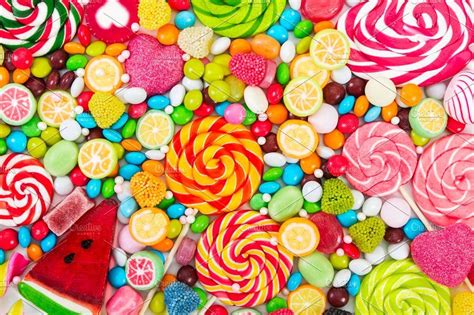 Colorful Candies And Lollipops By Nataliia Pyzhova On Creativemarket
