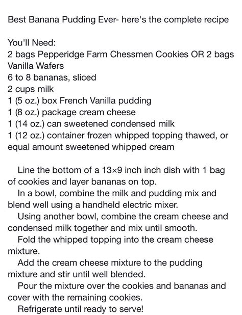 Make the cashew cream cheese. boil cashews for 10 minutes in water. Banana Pudding Recipe Made with Pepperidge Farms Chessmen ...