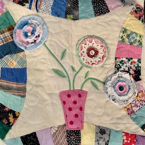 Hi, i'm mike lindell, inventor, and ceo of mypillow®, inc. A unique pillow crafted from a cutter quilt. The flowers are from a vintage find also ...