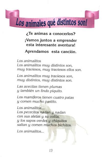 Poemas Infantiles De Animales