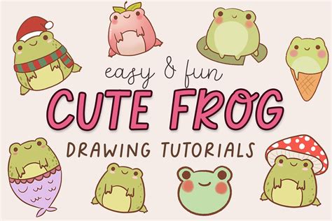 8 Easy Cute Frog Drawing Tutorials For Beginners And Kids