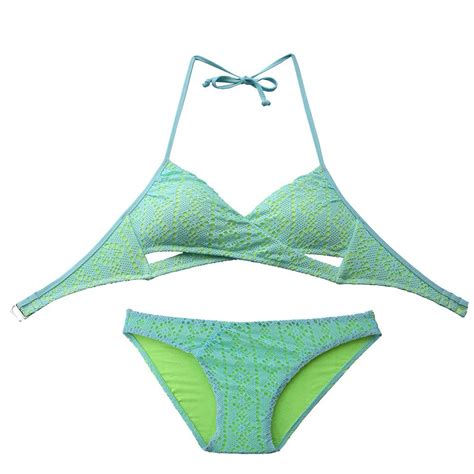 Tiffany Green Bikini Top Womens Fashion Swimwear Bikinis