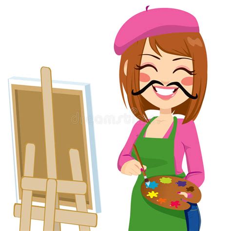 Painter Artist Woman Stock Vector Illustration Of Woman 38368968