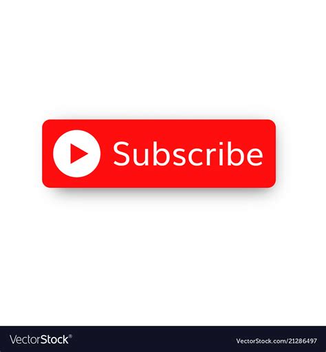 Subscribe Video Channel Button Royalty Free Vector Image