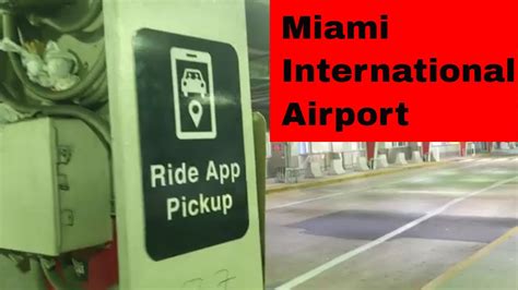 Uber And Lyft Ride App Pickup At Miami International Airport Youtube