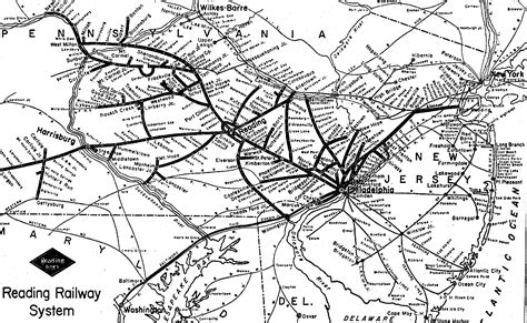 Reading Railroad Map Pennsylvania History Pennsylvania Travel Railroad