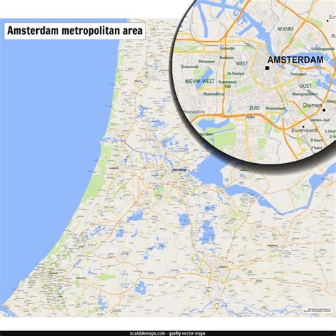Scalablemaps Vector Map Of Amsterdam Gmap Regional Map