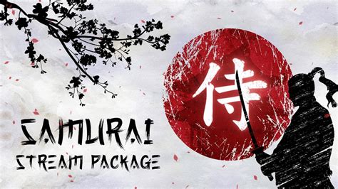 Samurai Stream Overlay Package Japanese Themed Animated YouTube