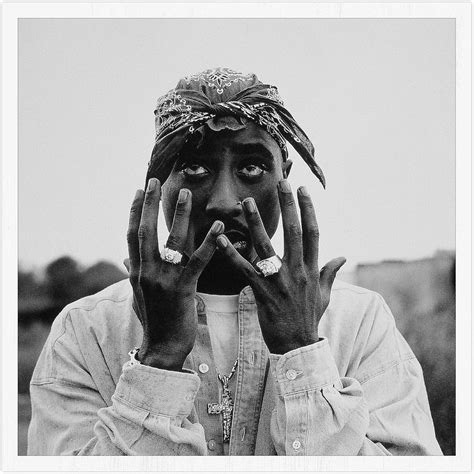 Affiche De Tupac Shakur Alias 2pac Impression Encadrée Ou Non Encadrée 30x30cm Cadre En