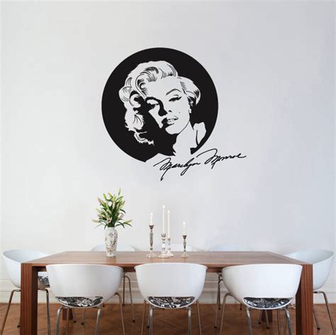 Marilyn Monroe With Signature Wall Sticker By Wallboss Wallboss Wall Stickers Wall Art