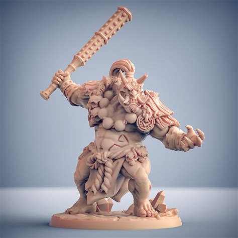 Oni Giant Warrior Dnd Miniature Tabletop Rpg Dnd Mini Dandd Etsy