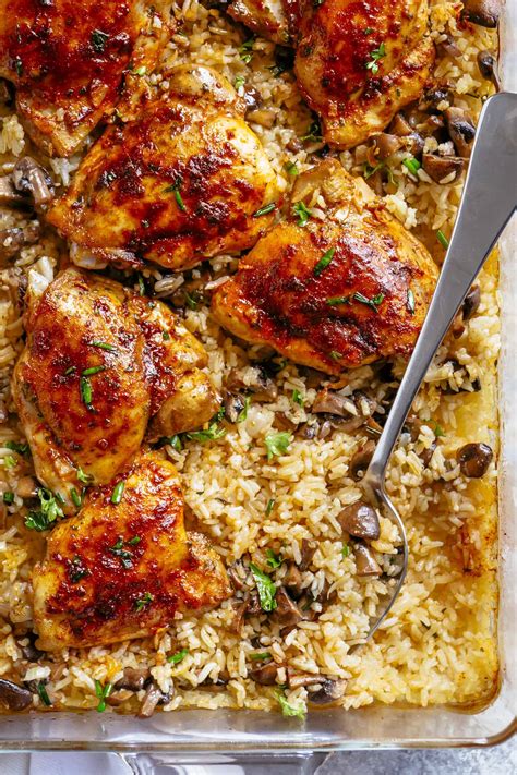 Oven Baked Chicken And Rice Casserole