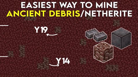 Minecraft 119 Easiest Way To Mining Ancient Debris Or Netherite Youtube