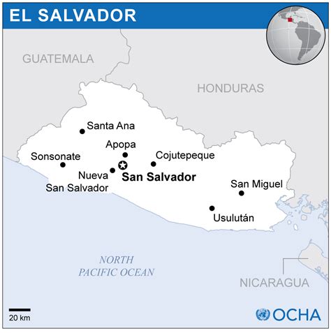 Geography Blog Map Of El Salvador