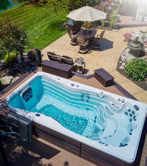 I've got a 20 yard straight pool in my backyard that is about 2 lanes wide. Backyard Ideas | Where should I put a Swim Spa? in 2020 ...