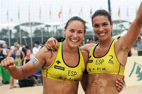 Spanish Women Beach Volleyball