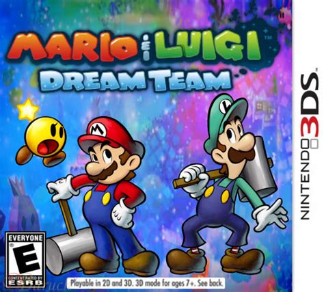 Mario And Luigi Dream Team Fan Made Box Art Fake By Baruch97 On Deviantart