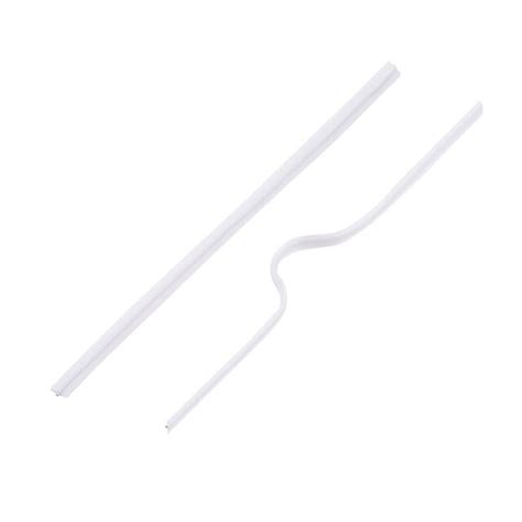 100pcs Flexible PE Plastic Wires Bendable Twist Ties Single Core White