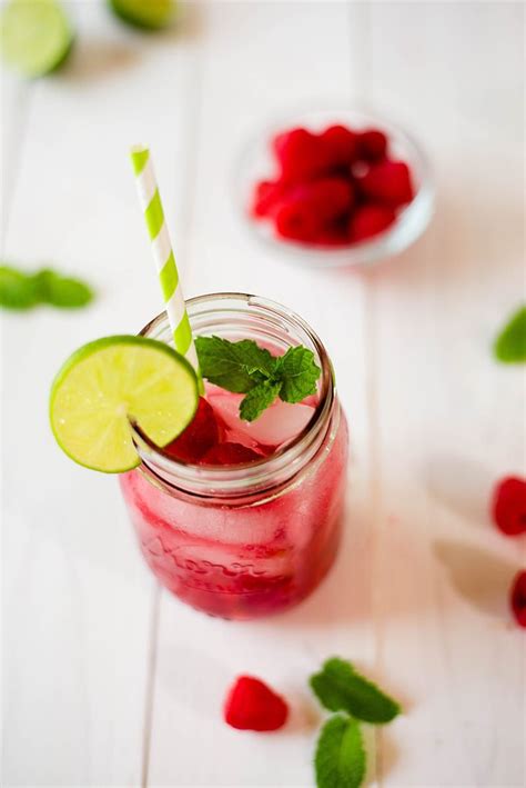 Try This Delicious Non Alcoholic Raspberry Mojito Which Combines Fresh