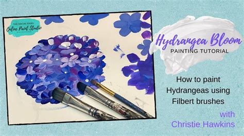 How To Paint Hydrangea With Christie YouTube Hydrangea Painting