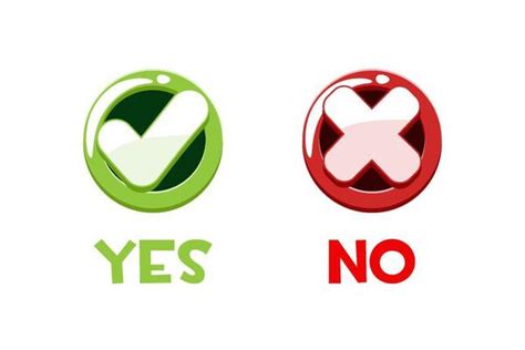 Yes No Vector Art Icons And Graphics For Free Download