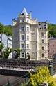 Belle Costruzioni Di Karlovy Vary, Repubblica Ceca Immagine Stock ...