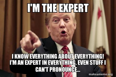 Im The Expert I Know Everything About Everything Im An Expert In