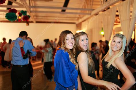 Teenage Girls Dancing At Birthday Party Stock Image F0189289 Science Photo Library