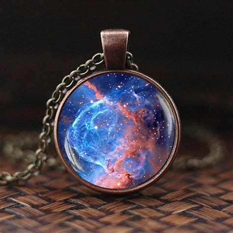 Wholesale New Nebula Necklace Galaxy Astronomy Pendant Solar