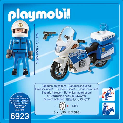 Buy Playmobil Police Bike With Led Light At Mighty Ape Nz