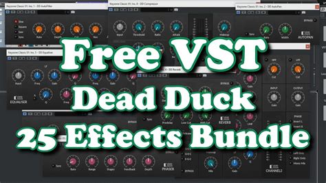 Free Vst Dead Duck Effects Bundle Effect Plugins Youtube